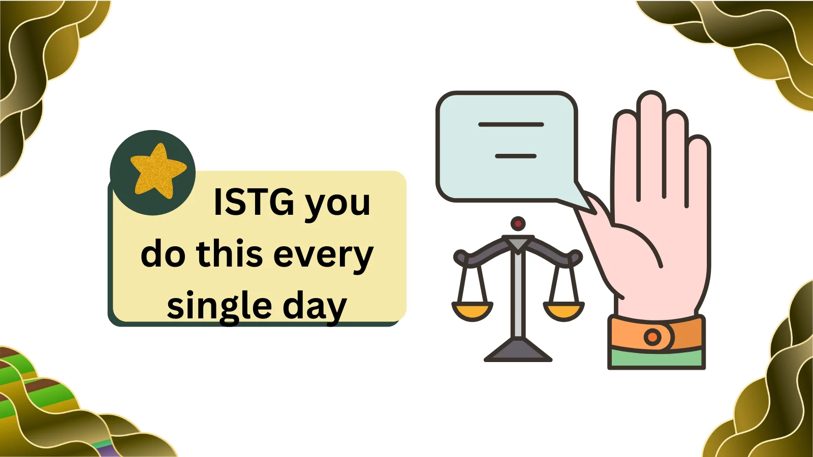 istg meaning in text