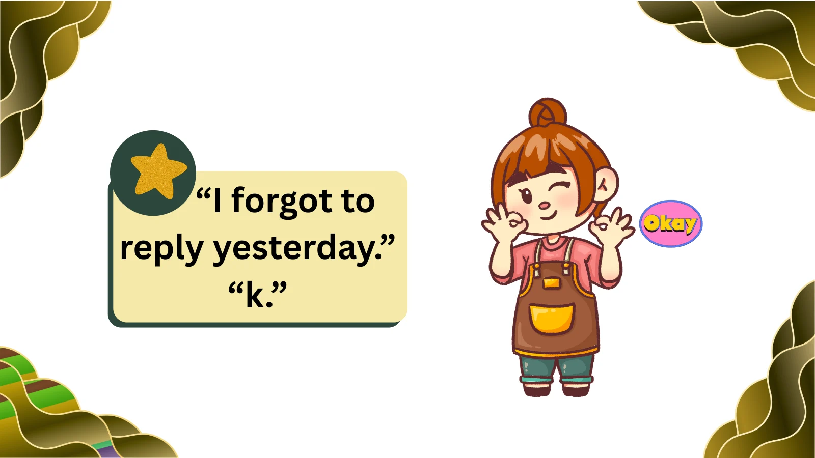 what does k mean in text