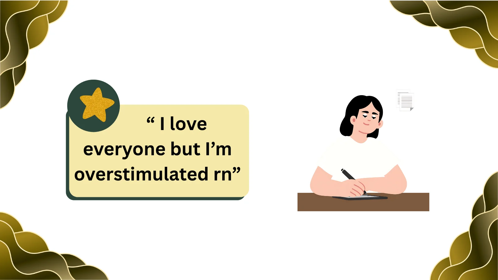 what does overstimulated mean in text