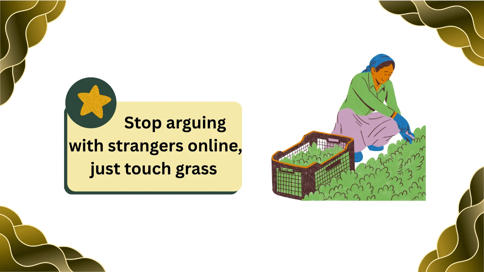 what does touch grass mean from a girl