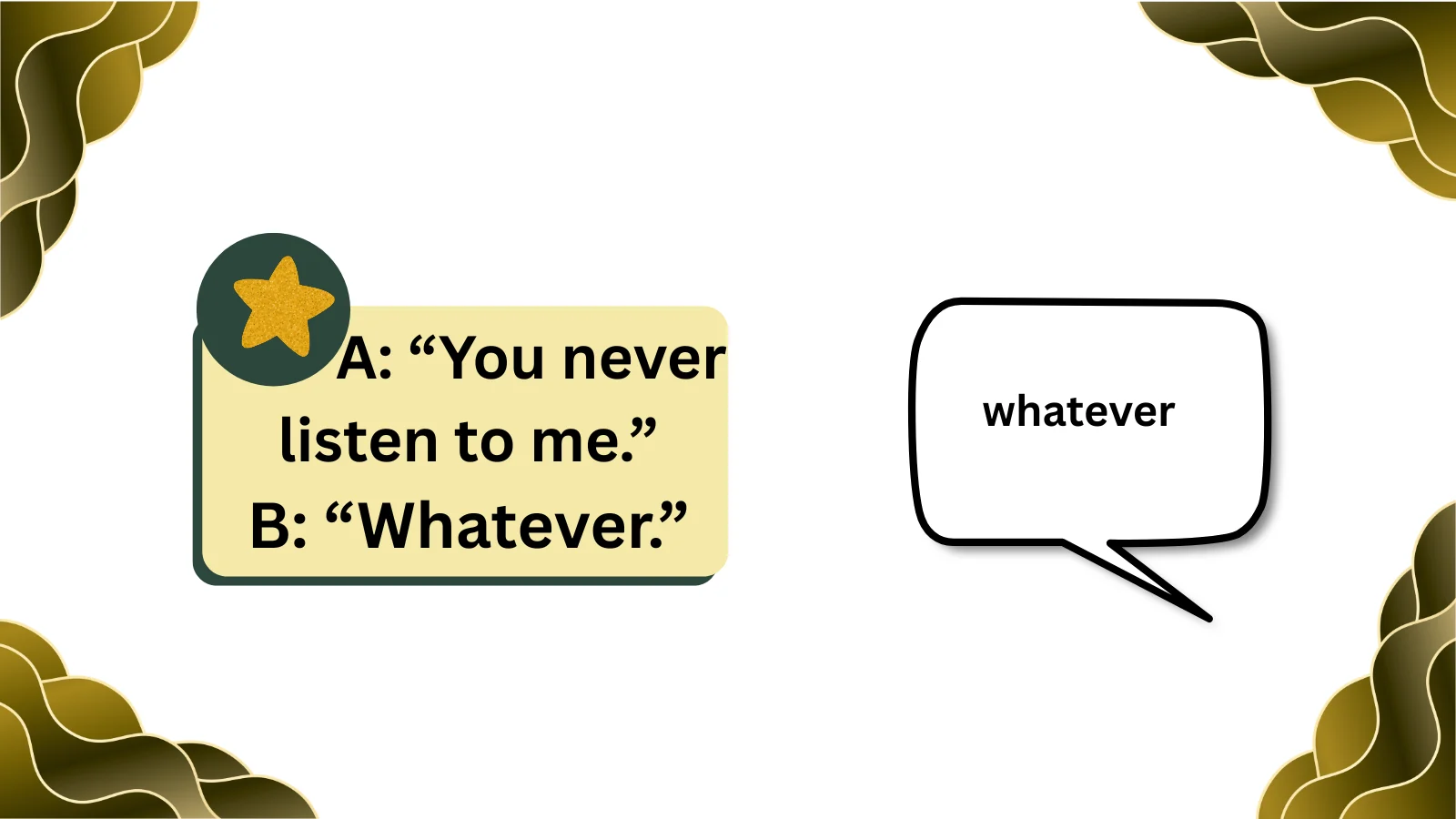 what does whatever mean in chat