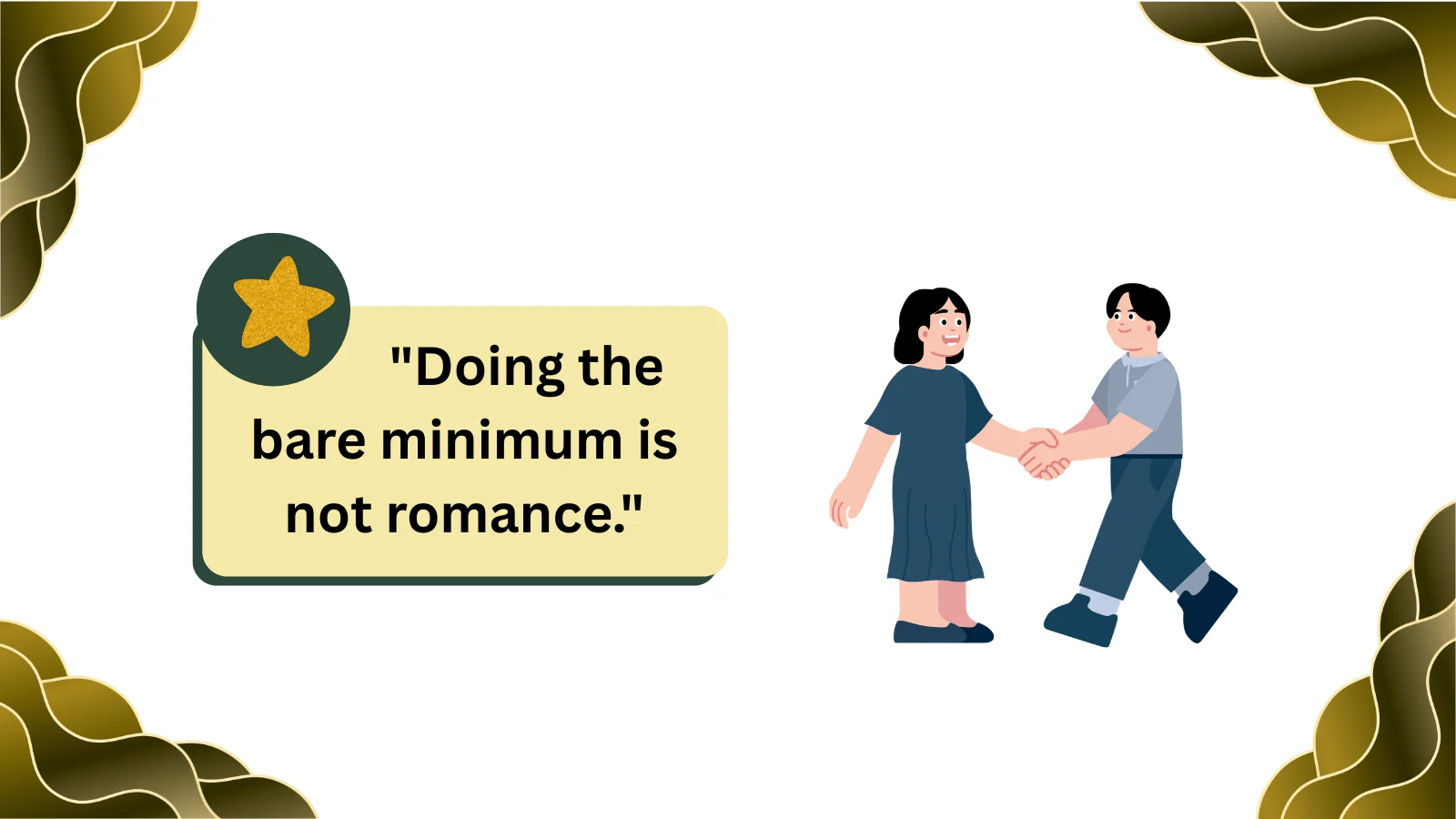 what does bare minimum mean in relationship